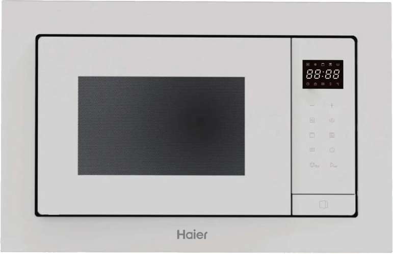 Встраиваемая микроволновая печь HAIER HMX-BTG207W, 20л, 700Вт, белый [td0048653ru]